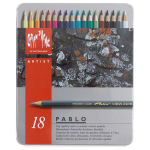 CARAN D'ACHE ЦВЕТНИ МОЛИВИ PABLO КОМПЛЕКТ 18 ЦВ