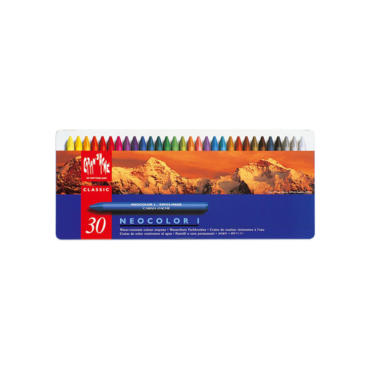 700330 CARAN D'ACHE ВОСЪЧНИ ПАСТЕЛИ NEOCOLOR I КОМПЛЕКТ 30 ЦВ - Изображение 1