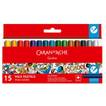CARAN D'ACHE SCHOOL ВОСЪЧНИ ПАСТЕЛИ ВОДОРАЗТВОРИМИ 15 ЦВ.