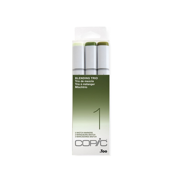 217631 COPIC SKETCH КОМПЛЕКТ - 3 ЦВ BLENDING TRIO 1 - Изображение 1