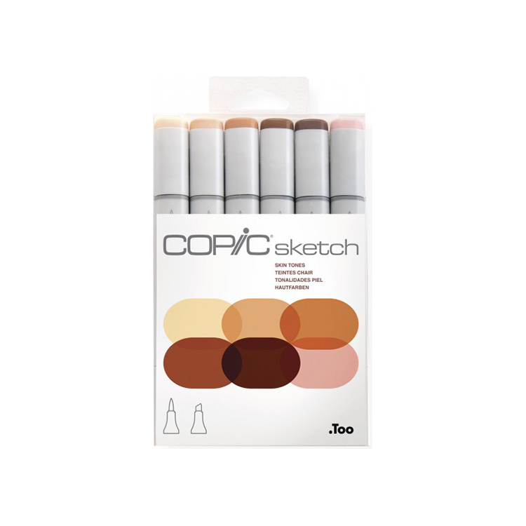 217666 COPIC SKETCH КОМПЛЕКТ - 6 ЦВ SKIN TONES - Изображение 1