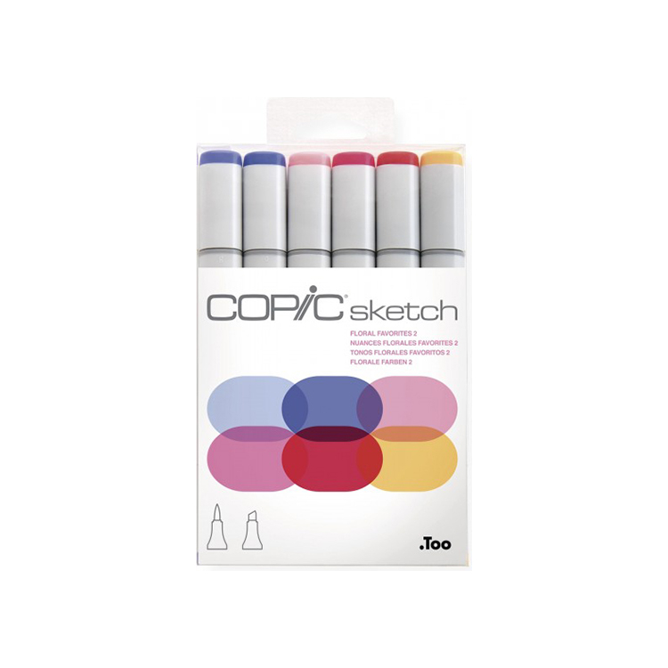 217669 COPIC SKETCH КОМПЛЕКТ - 6 ЦВ FLORAL FAVORITE 2 - Изображение 1