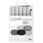 COPIC SKETCH КОМПЛЕКТ - 6 БР SKETCHING GRAYS