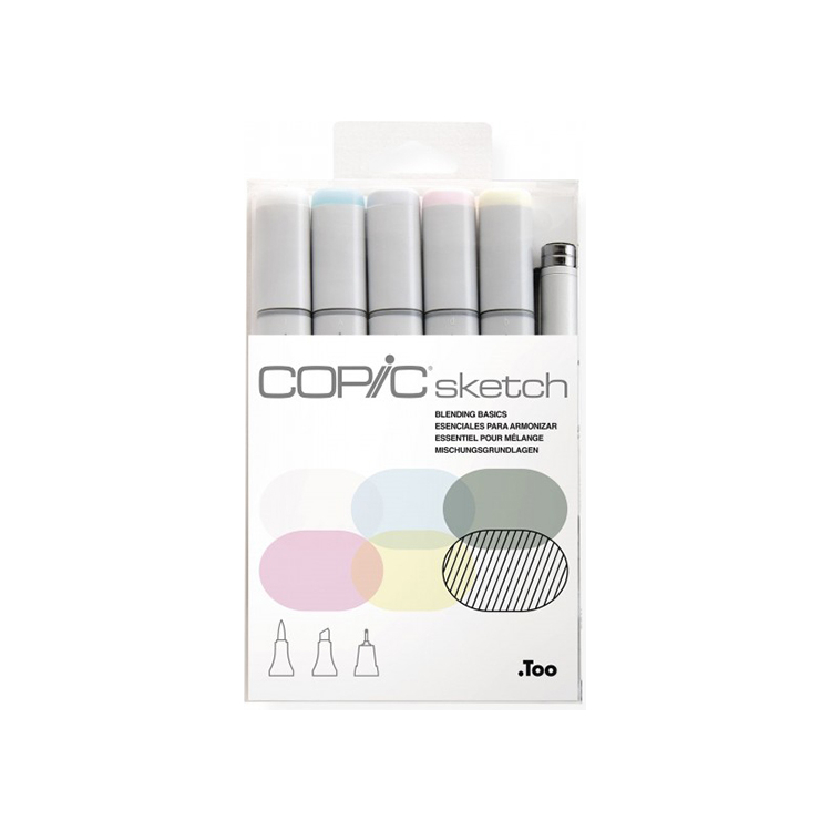 COPIC SKETCH КОМПЛЕКТ - 6 ЦВ BLENDING BASIC - Изображение 1
