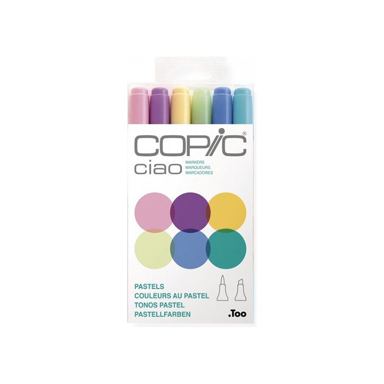 227667 COPIC CIAO КОМПЛЕКТ - 6 ЦВ PASTELS - Изображение 1
