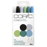 COPIC CIAO КОМПЛЕКТ - 6 ЦВ SEA TONES