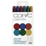COPIC CIAO КОМПЛЕКТ - 6 ЦВ JEWEL TONES