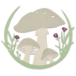 SIZZIX THINLITS ЩАНЦИ ЗА ИЗРЯЗВАНЕ - MUSHROOM WREATH