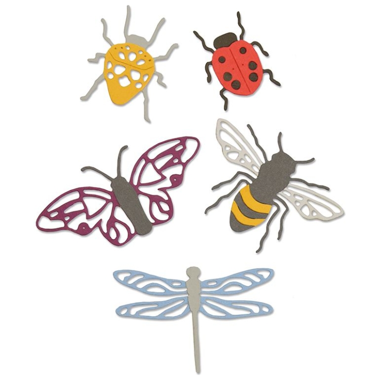 663423-2 SIZZIX THINLITS ЩАНЦИ ЗА ИЗРЯЗВАНЕ - INSECTS - Изображение 1