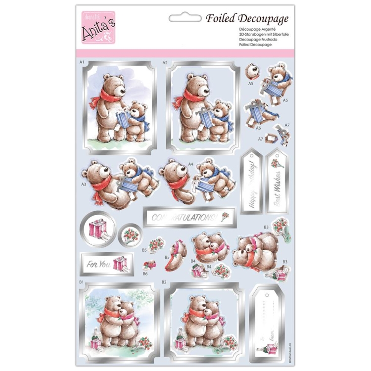 DOCRAFTS СТИКЕРИ ЗА ДЕКУПАЖ - BEAR DELIGHTS ANT 169921 - Изображение 1