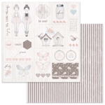 STAMPERIA NESTS AND BUTTERFLIES КАРТОН 31,5/30,5 СМ - SBB638