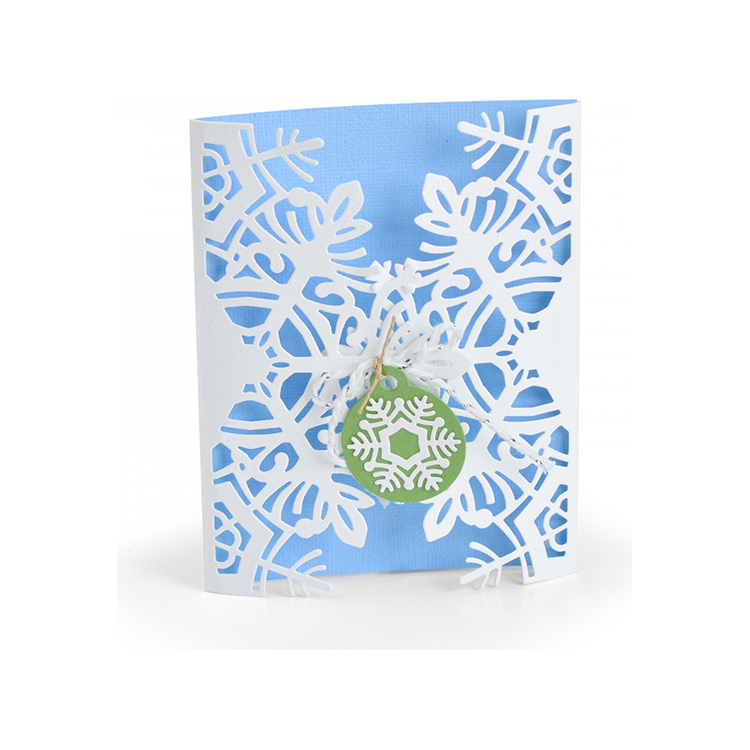 663606 SIZZIX THINLITS ЩАНЦИ ЗА ИЗРЯЗВАНЕ - CARD, SNOWFLAKE - Изображение 1