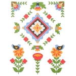 SIZZIX THINLITS ЩАНЦИ ЗА ИЗРЯЗВАНЕ - FOLK ART ELEMENTS