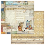 STAMPERIA PAPER CATS ДИЗАЙНЕРСКИ КАРТОН 30,5/30,5СМ - SBB652