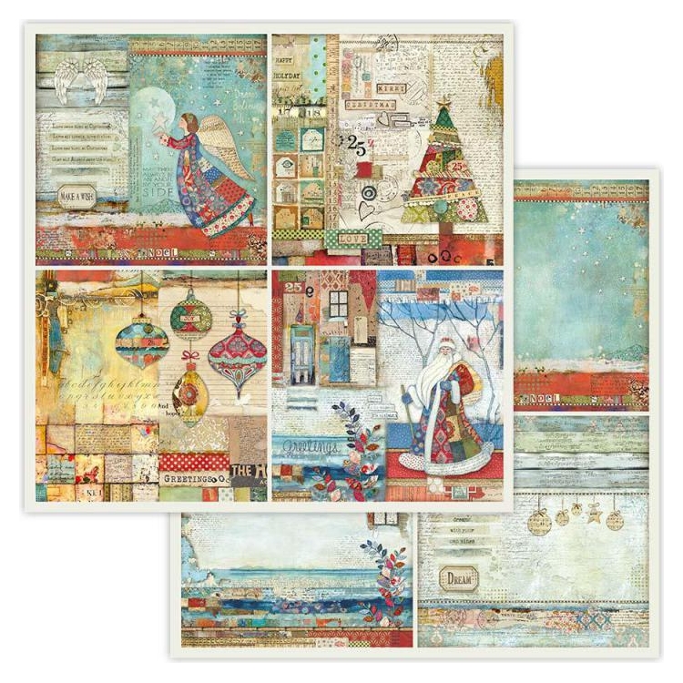 SBB653 STAMPERIA CHRISTMAS PATCHWORK КАРТОН 30,5/30,5 СМ - SBB653 - Изображение 1