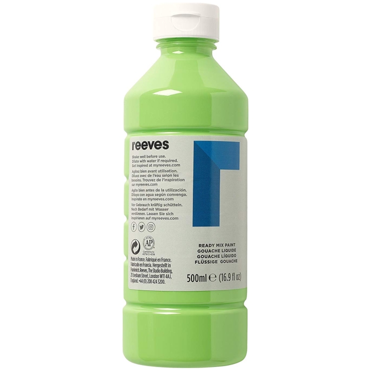REEVES ТЕМПЕРНА БОЯ 500 МЛ. - LEAF GREEN 4551341 - Изображение 1