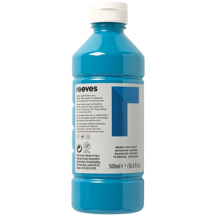4551654 REEVES ТЕМПЕРНА БОЯ 500 МЛ. - TURQUOISE 4551654 - Изображение 1