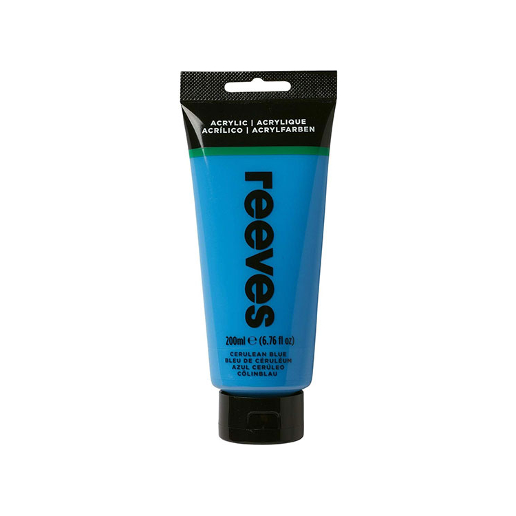jpeg REEVES АКРИЛНА БОЯ 200 МЛ - CERULEAN BLUE 8381360 - Изображение 1