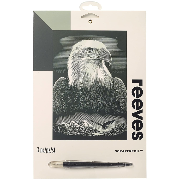 301004 REEVES КОМПЛЕКТ ЗА РИСУВАНЕ С ИЗДРАСКВАНЕ - SILVER EAGLE - Изображение 1