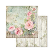STAMPERIA FENCE WITH ROSES КАРТОН 30,5/30,5 СМ - SBB675