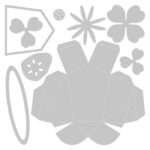 SIZZIX THINLITS ЩАНЦИ ЗА ИЗРЯЗВАНЕ - ORIGAMI RABBIT - Изображение 2