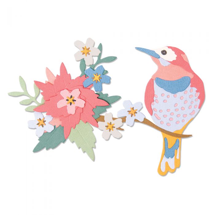 664392 SIZZIX THINLITS ЩАНЦИ ЗА ИЗРЯЗВАНЕ - BIRD SCENE - Изображение 1