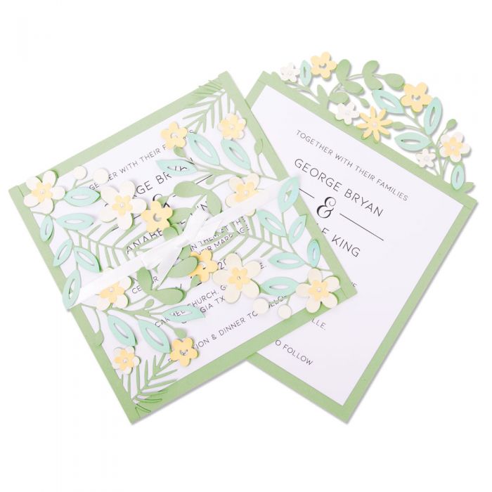 664395 SIZZIX THINLITS ЩАНЦИ ЗА ИЗРЯЗВАНЕ - FLORAL EDGES #2 - Изображение 1