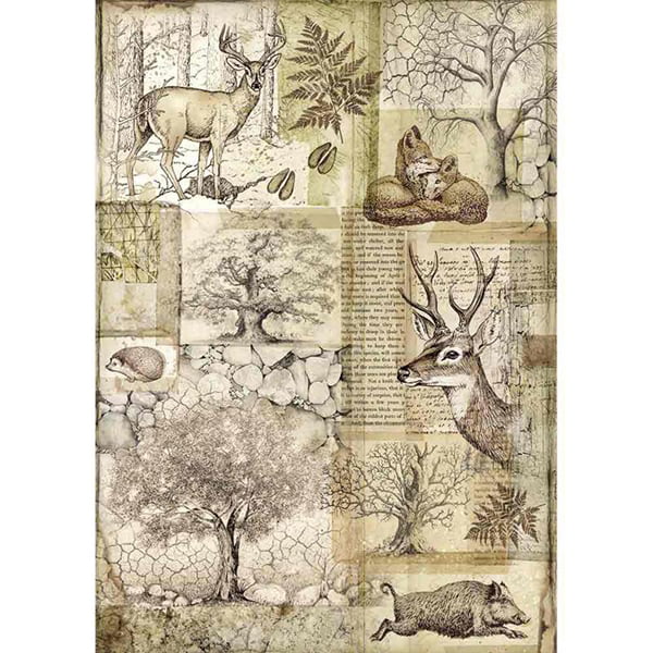 full_DFSA4426_1 STAMPERIA FOREST ДЕКУПАЖНА ХАРТИЯ А4 - DFSA4426 - Изображение 1