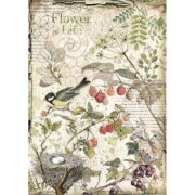 STAMPERIA FLOWERS AND FRUITS ДЕКУПАЖНА ХАРТИЯ А4 - DFSA4459