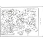STAMPERIA MAP OF THE WORLD SOFT MOULD A5 K3PTA544