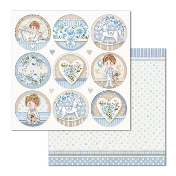 full_SBB685_1 STAMPERIA BABY BOY КАРТОН 30,5/30,5 СМ - SBB685 - Изображение 1