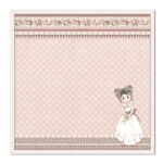 STAMPERIA LITTLE GIRL ДИЗАЙНЕРСКИ КАРТОН 30,5/30,5СМ- SBB682 - Изображение 2