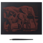 REEVES КОМПЛЕКТ ЗА РИСУВАНЕ С ИЗДРАСКВАНЕ - ELEPHANTS PPCF54 - Изображение 2