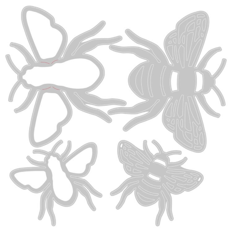 SIZZIX THINLITS ЩАНЦИ ЗА ИЗРЯЗВАНЕ - BEE - Изображение 2