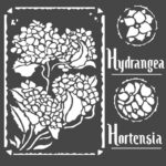 STAMPERIA HORTENSIA STENCIL - ШАБЛОН 18 Х 18 СМ - KSTDQ44