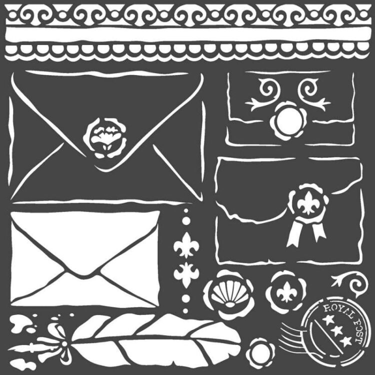 KSTDQ57 STAMPERIA PRINCESS MEDIA STENCIL - ШАБЛОН 18Х18 СМ - KSTDQ57 - Изображение 1