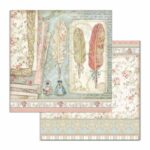 STAMPERIA FEATHERS КАРТОН 30,5/30,5 СМ - SBB712