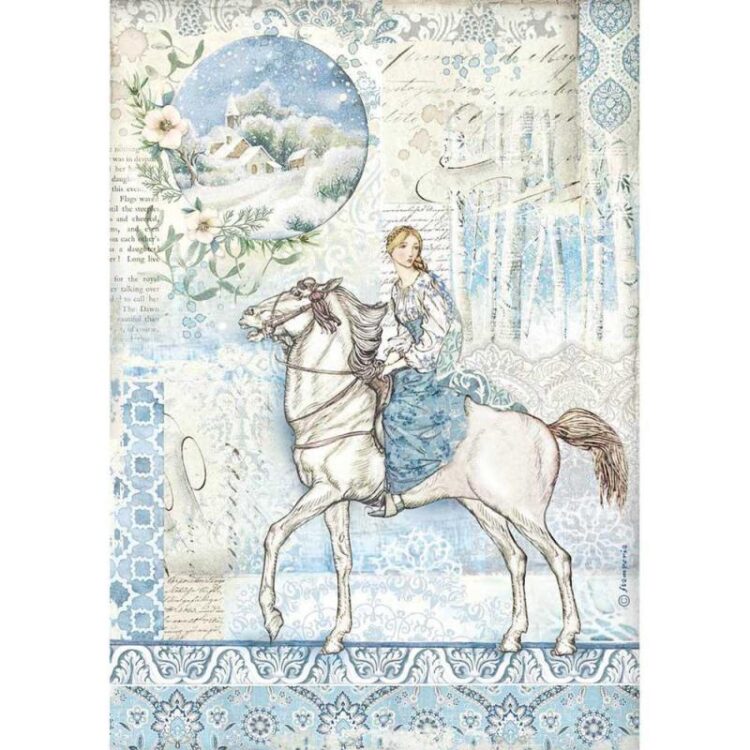 DFSA4492 STAMPERIA WINTER TALE ДЕКУПАЖНА ОРИЗОВА ХАРТИЯ А4 - DFSA4492 - Изображение 1