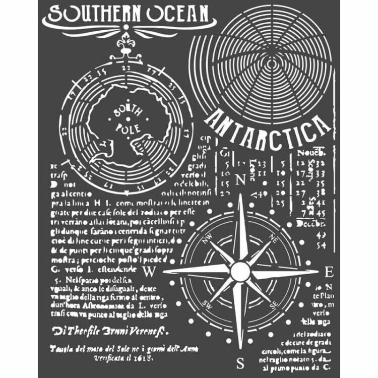 KSTD055 STAMPERIA MEDIA STENCIL - ШАБЛОН 20 Х 25 СМ - KSTD055 - Изображение 1