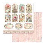 STAMPERIA PINK CHRISTMAS БЛОКЧЕ ХАРТИЯ 30,5/30,5 СМ - SBBL73 - Изображение 8