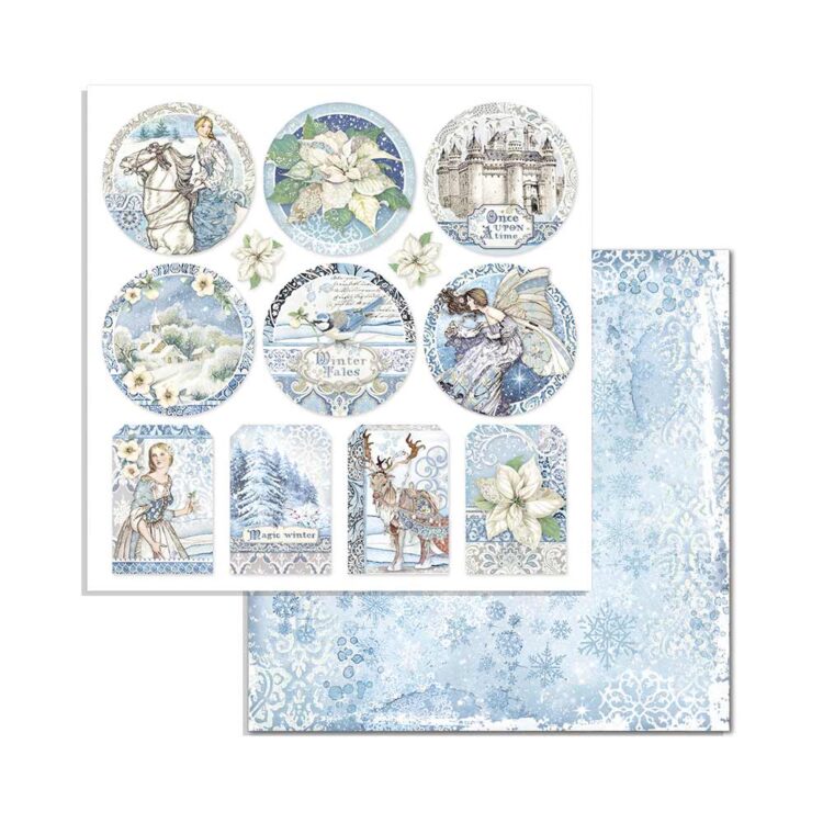 STAMPERIA WINTER TALES БЛОКЧЕ 20,3/20,3 СМ - SBBS19 - Изображение 4