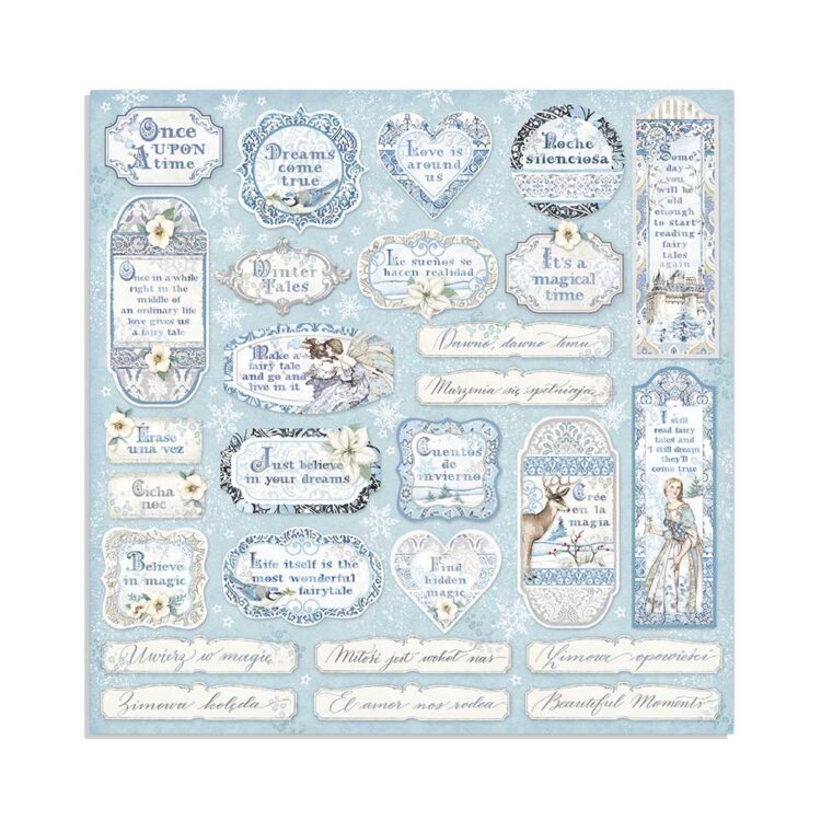STAMPERIA WINTER TALES БЛОКЧЕ 20,3/20,3 СМ - SBBS19 - Изображение 2