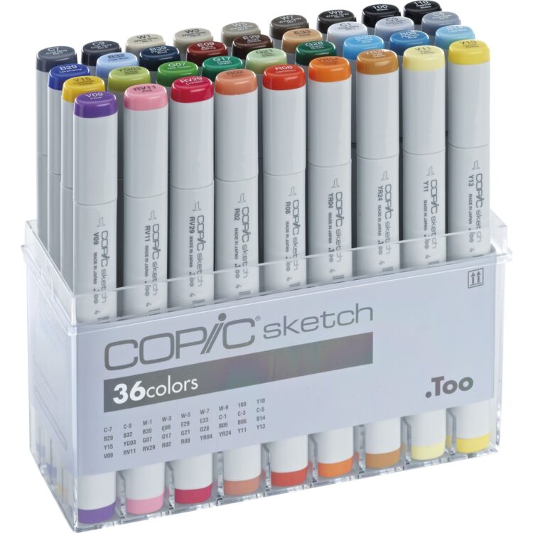 COPIC SKETCH КОМПЛЕКТ - 36 ЦВ - Изображение 1