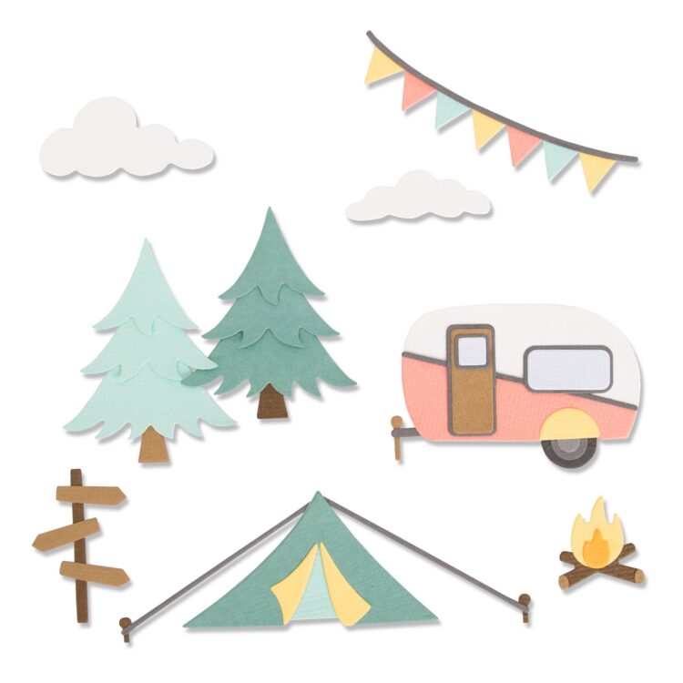 663856 SIZZIX THINLITS ЩАНЦИ ЗА ИЗРЯЗВАНЕ - GREAT OUTDOORS - Изображение 1