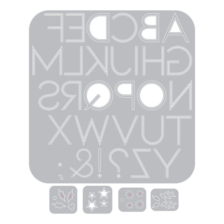 SIZZIX THINLITS ЩАНЦИ ЗА ИЗРЯЗВАНЕ - DECORATIVE TYPE - Изображение 2