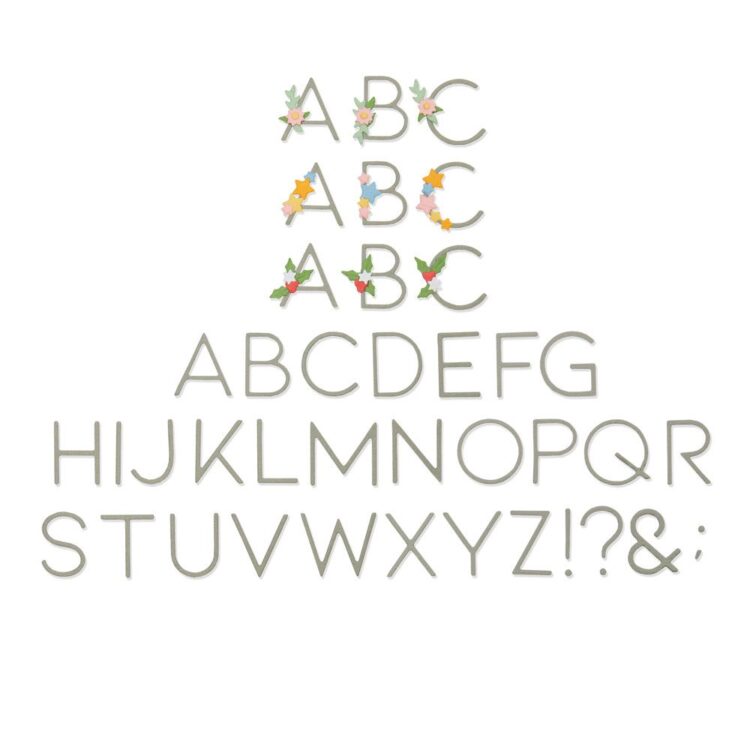 664477 SIZZIX THINLITS ЩАНЦИ ЗА ИЗРЯЗВАНЕ - DECORATIVE TYPE - Изображение 1