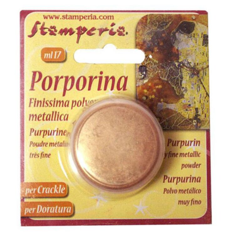 porporina STAMPERIA ПИГМЕНТ НА ПРАХ 17МЛ - БЛЕДО ЗЛАТО DP01B - Изображение 1