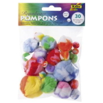 FOLIA ПОМПОНИ ЗА ДЕКОРАЦИЯ 30БР. АСОРТИ - RAINBOW