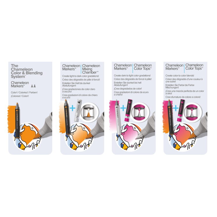 CHAMELEON МАРКЕРИ КОМПЛЕКТ - BLENDING SYSTEM 5 CS6605 - Изображение 4