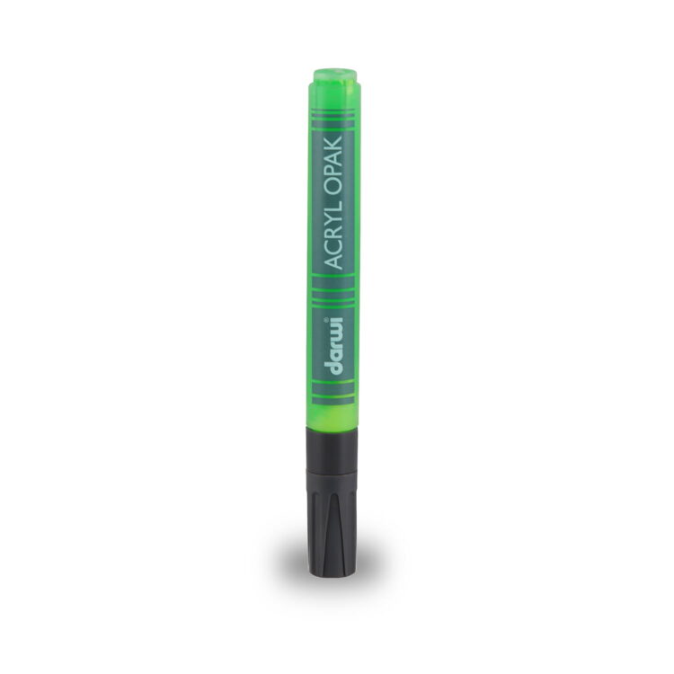 DARWI АКРИЛЕН МАРКЕР 2MM, 6МЛ - LIGHT GREEN 611 - Изображение 1